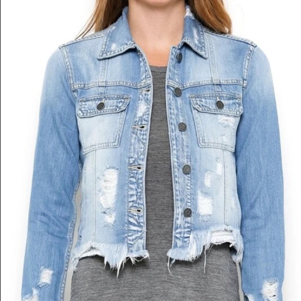 Distressed Denim Jacket